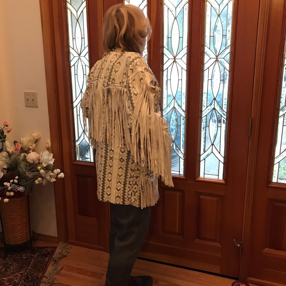 Lina Lee Hand Tooled Leather Jacket Beverly Hills… - image 2